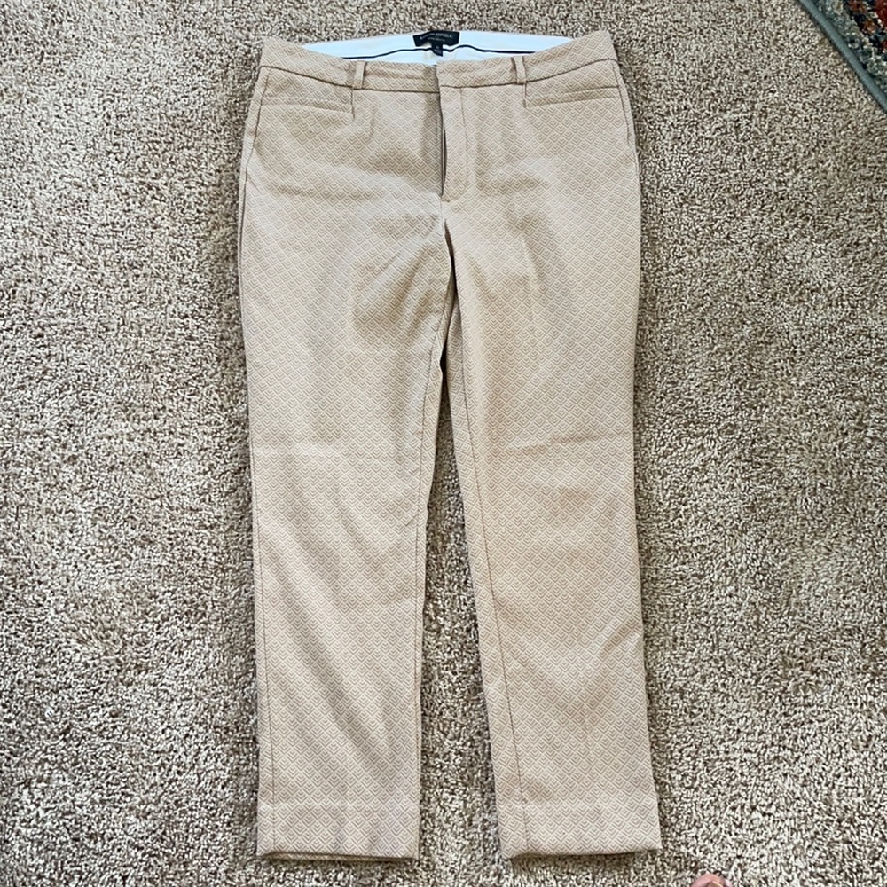 Banana Republic Tan geometric dress pants